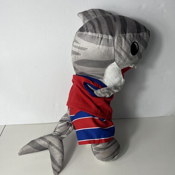 Build A Bear Shark Week 16" Tiger Shark Plush w/ Its All About Shark Week Outfit - Picture 4 of 8